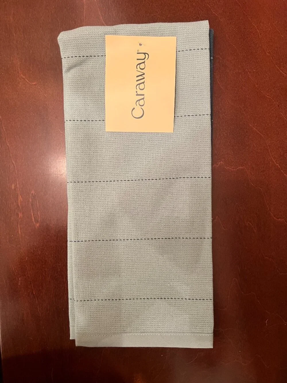 NWT Caraway Organic Cotton Tea Towels Set of 2 Blue Green Kitchen Dish Towels